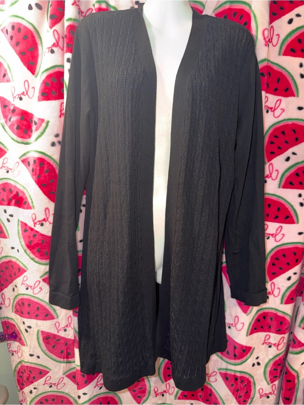 🖤 Open-Front Sweater Cardigan